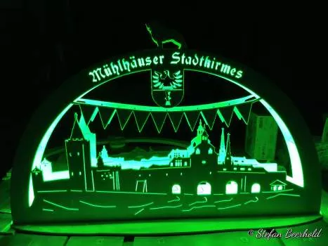 Lichtbogen "Mühlhäuser Stadtkirmes"