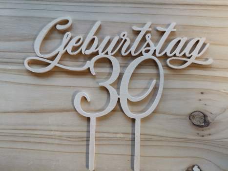 Tortentopper Geburtstag "30"