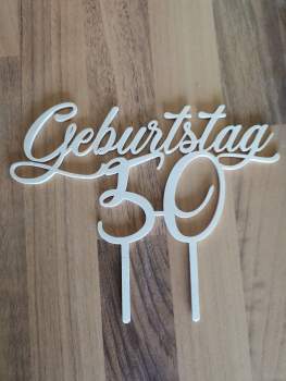 Tortentopper Geburtstag "50"