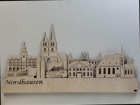 Wandskyline Nordhausen beleuchtet