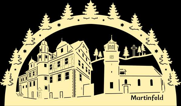 Lichtbogen Martinfeld weihnachtlich