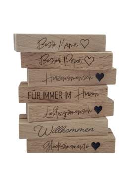Kartenhalter/Bilderhalter aus Buchenholz