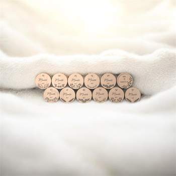 Mein viertes Jahr | Meilensteinkarten aus Holz mit Gravur