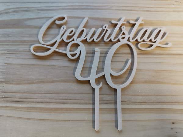 Tortentopper Geburtstag "40"