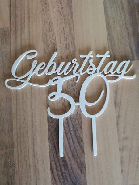 Tortentopper Geburtstag "50"