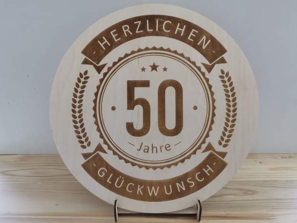 Jubiläumsschild Version 2