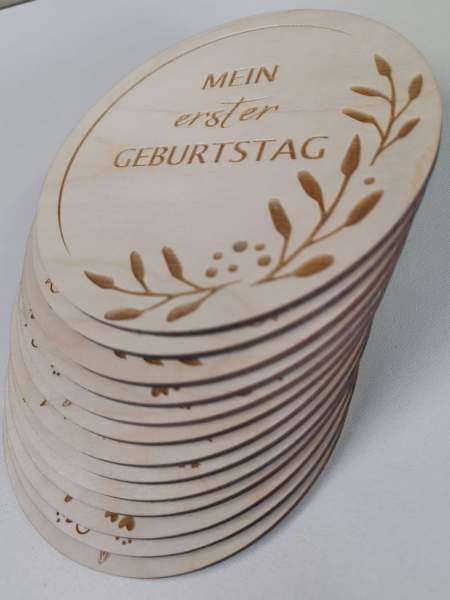 Meilensteinkarten doppelseitig für das Baby