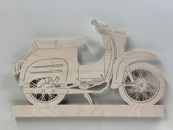 Wandskyline Simson Schwalbe beleuchtet