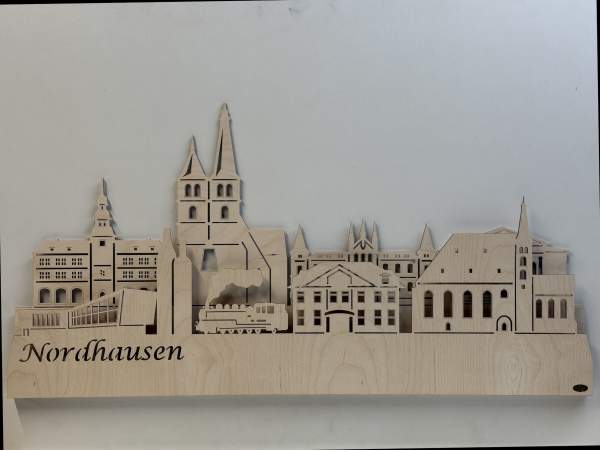 Wandskyline Nordhausen beleuchtet