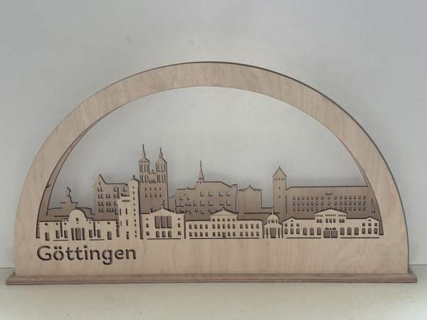 Lichtbogen Göttingen beleuchtet