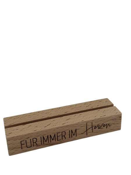 Kartenhalter/Bilderhalter aus Buchenholz