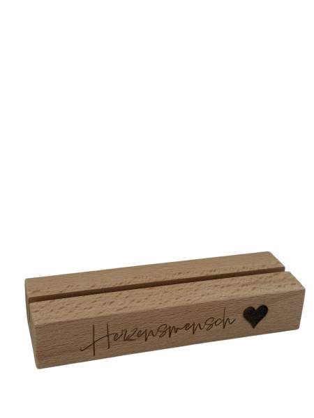 Kartenhalter/Bilderhalter aus Buchenholz
