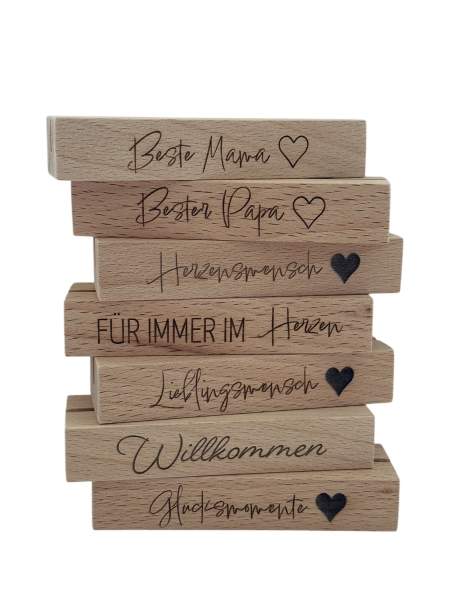 Kartenhalter/Bilderhalter aus Buchenholz