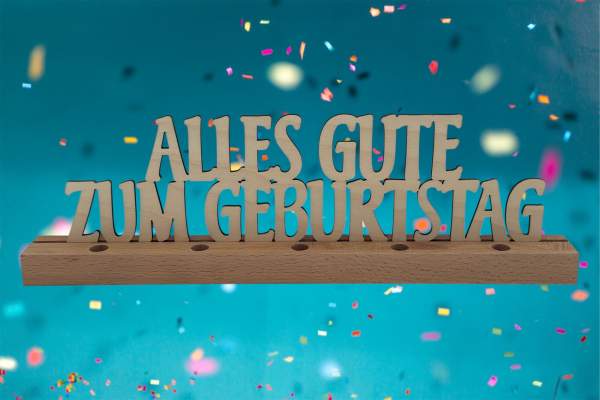Birthday Geldhalter-Geschenkidee, opt. Wunschgravur