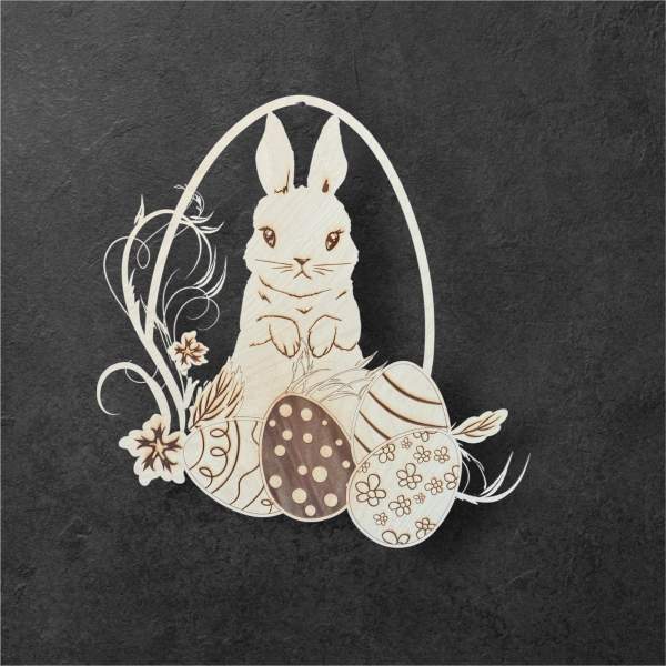 Großer Osterhase im Nest