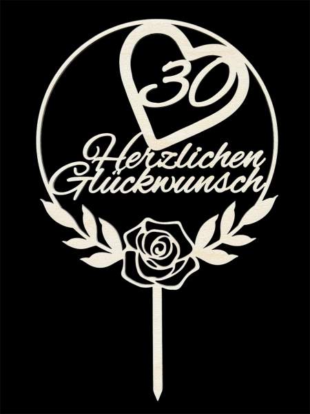 Tortentopper Herzlichen Glückwunsch