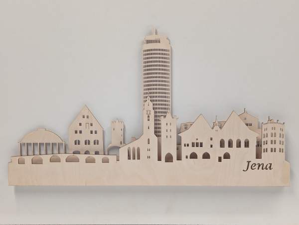 Wandskyline Jena beleuchtet