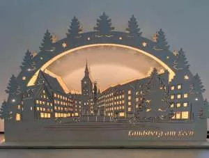 Lichtbogen Landsberg am Lech weihnachtlich