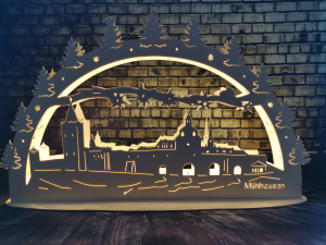 Lichtbogen "Mühlhausen" weihnachtliche Version