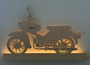 Wandskyline Simson Star beleuchtet