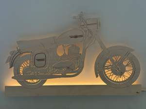 Wandskyline Jawa beleuchtet