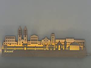 Wandskyline Kassel beleuchtet