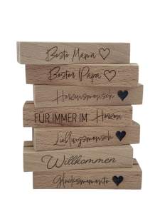 Kartenhalter/Bilderhalter aus Buchenholz