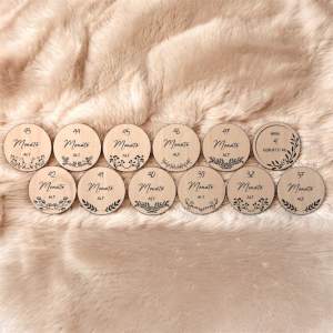 Mein viertes Jahr | Meilensteinkarten aus Holz mit Gravur